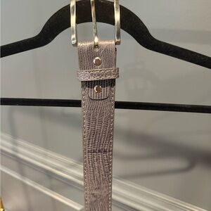 Sophisticated Textured Men's Genuine Lizard Belt